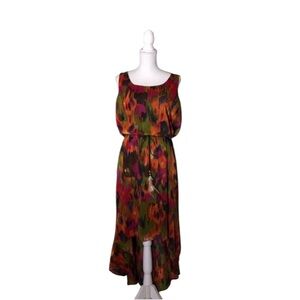 Ronni Nicole Fall Print High Low Dress